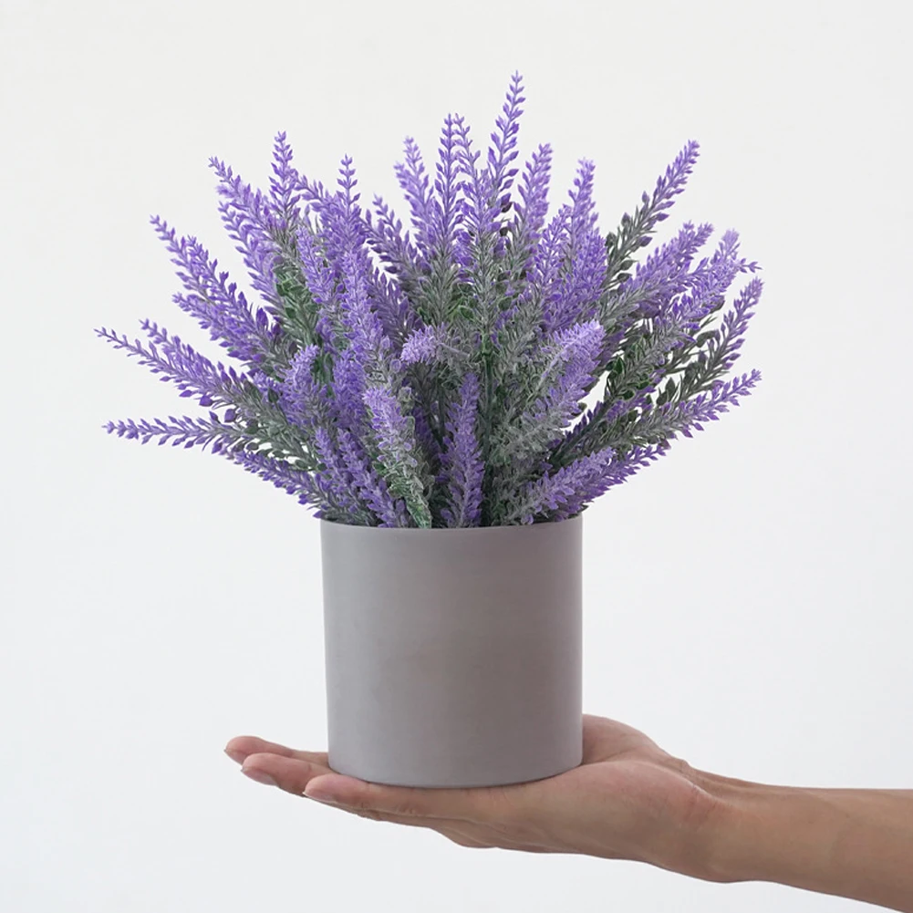 Artificial Potted Lavender Desktop Fake Potted Flower Plant Table Centerpieces Decor Home Party Simulation Plants Decoration
Artificial Potted Lavender Desktop Fake Potted Flower Plant Table Centerpieces Decor Home Party Simulation Plants Decoration