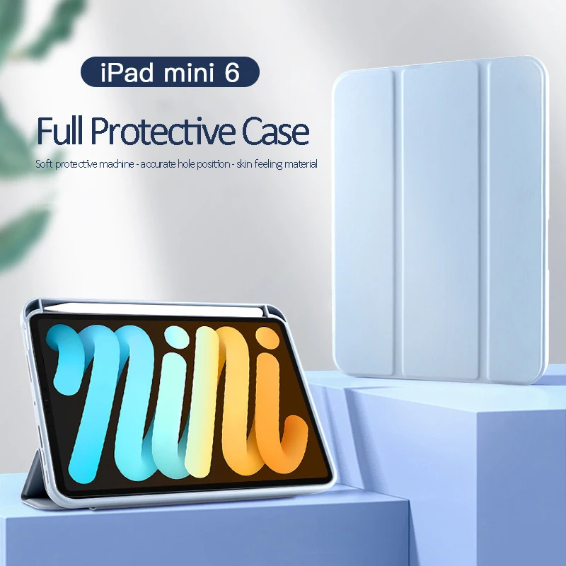 2021 New for iPad Mini 6 Soft Case Leather Case With Pen Slot Protective Cover for Apple iPad Mini 6th Gen Stand Smart Case
2021 New for iPad Mini 6 Soft Case Leather Case With Pen Slot Protective Cover for Apple iPad Mini 6th Gen Stand Smart Case