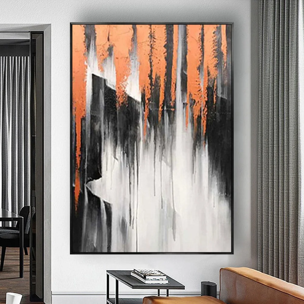 100% Hand Painted Oil Painting Abstract Black and white wall Painting art For Golden Painting HOME Living Room Decor Porch mural
100% Hand Painted Oil Painting Abstract Black and white wall Painting art For Golden Painting HOME Living Room Decor Porch mural