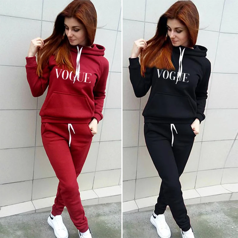 2021 Women's Solid Color Printed Hooded Sweater Hoodie And Casual Pants Two-Piece Suit Women's Sports Suit Set Women's Clothing
2021 Women's Solid Color Printed Hooded Sweater Hoodie And Casual Pants Two-Piece Suit Women's Sports Suit Set Women's Clothing
