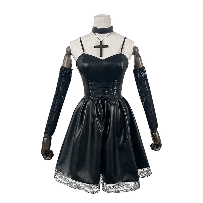 Death Note Cosplay Costume Misa Amane Imitation Leather Sexy Dress +gloves+stockings+necklace Uniform Outfit Cosplay Costume
Death Note Cosplay Costume Misa Amane Imitation Leather Sexy Dress +gloves+stockings+necklace Uniform Outfit Cosplay Costume