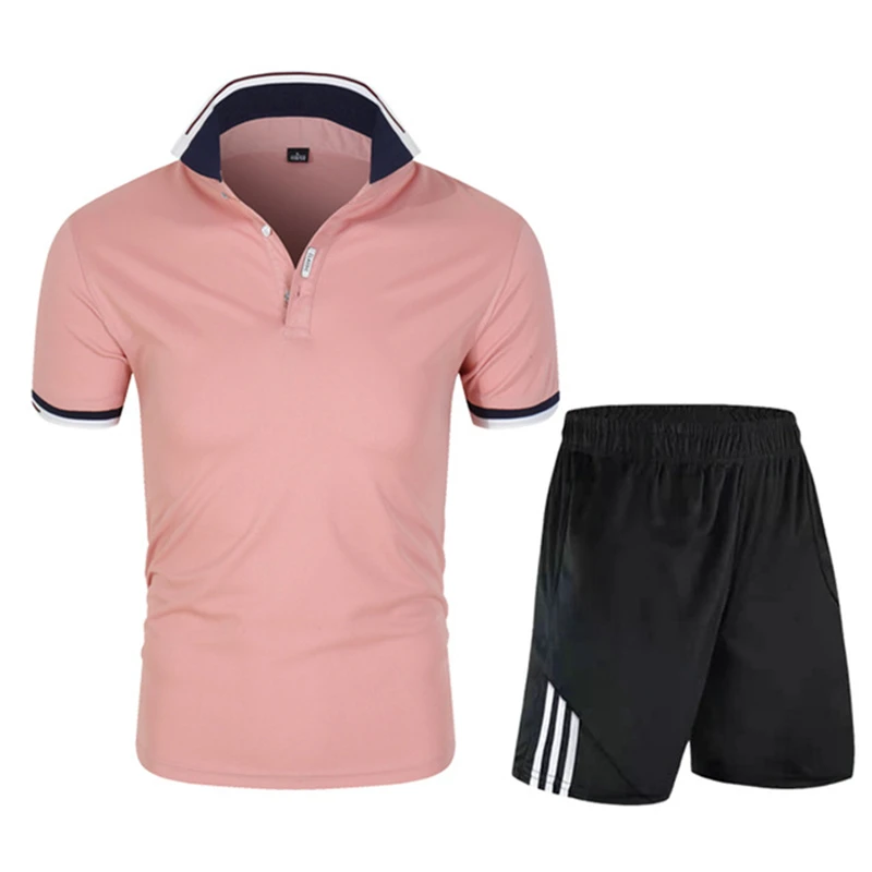 Men's High Quality Pure Color Cotton Breathable Polo Shirt + Shorts New Clothing Summer Streetwear Casual Fashion Men's Suit
Men's High Quality Pure Color Cotton Breathable Polo Shirt + Shorts New Clothing Summer Streetwear Casual Fashion Men's Suit