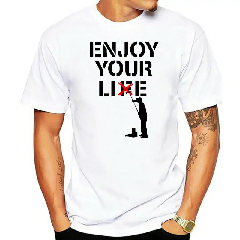 Enjoy Your Lie Life T Shirt Top Banksy Painter London Street Art Wall Mural Gift sbz6401
Enjoy Your Lie Life T Shirt Top Banksy Painter London Street Art Wall Mural Gift sbz6401