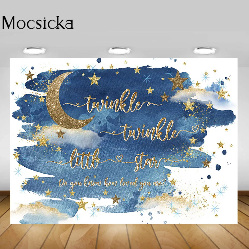 Twinkle Twinkle Little Star Baby Shower Backdrop Dark Clouds Gold Star Moon Photography Background Studio Photo Shoot Photocall
Twinkle Twinkle Little Star Baby Shower Backdrop Dark Clouds Gold Star Moon Photography Background Studio Photo Shoot Photocall