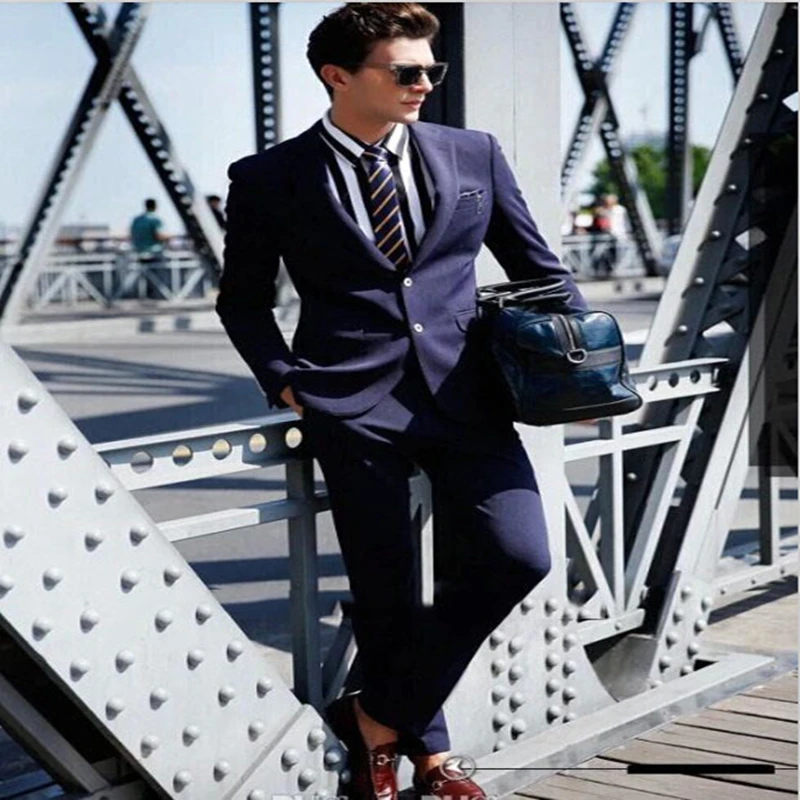 2021 New Arrival Navy Blue Shawl Collar Single Breasted Men's Suits 2 Pieces Fashion Bridegroom Wedding Tuxedos Slim Fit Blazer
2021 New Arrival Navy Blue Shawl Collar Single Breasted Men's Suits 2 Pieces Fashion Bridegroom Wedding Tuxedos Slim Fit Blazer