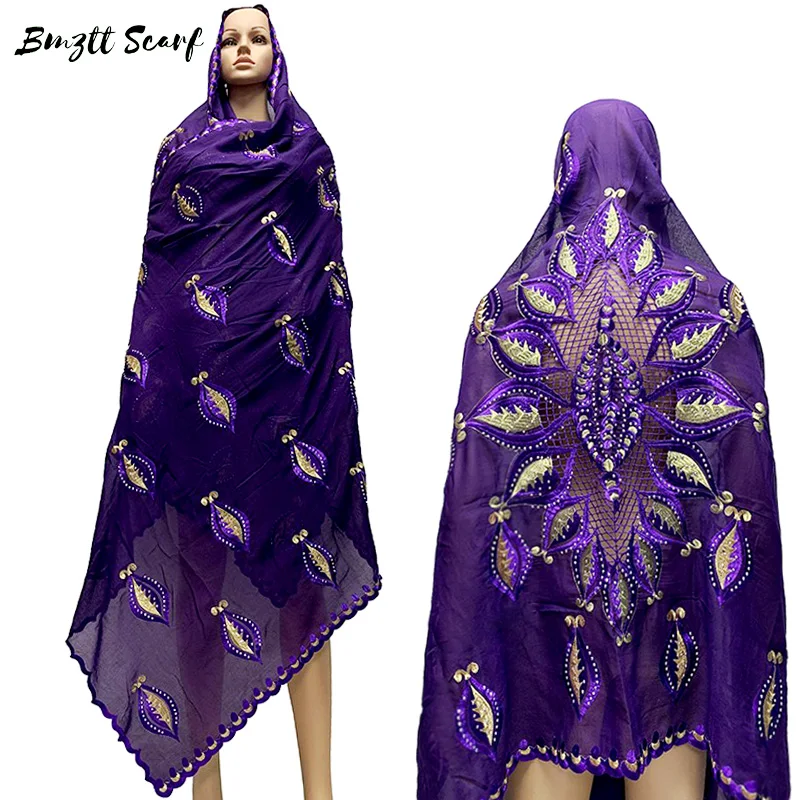 New Arrival African Women Scarfs Soft Cotton Scarf Big Embroidery Design On The Back Long Shawls HeadScarf BF-111
New Arrival African Women Scarfs Soft Cotton Scarf Big Embroidery Design On The Back Long Shawls HeadScarf BF-111