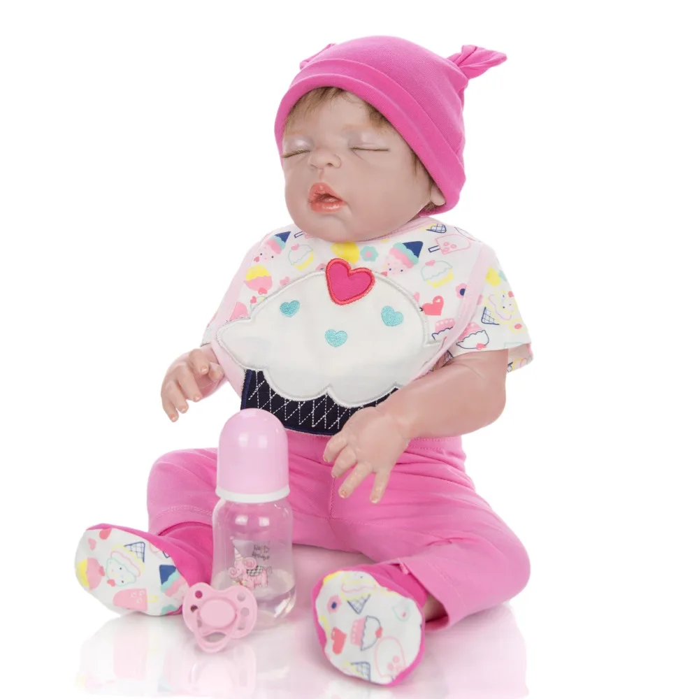 girl Body Silicone Reborn Baby Doll play Toys Lifelike Baby Reborn Doll Child Birthday bebe Gift reborn bonecas with bear toy
girl Body Silicone Reborn Baby Doll play Toys Lifelike Baby Reborn Doll Child Birthday bebe Gift reborn bonecas with bear toy