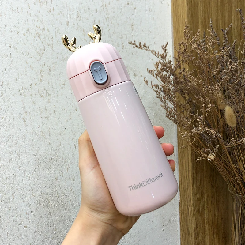 270ML Lovely Antler Thermos Water Bottle 304 Stainless Steel For Boys Girl Gift Blue Pink Vacuum Flask Coffee mug insulated Cup
270ML Lovely Antler Thermos Water Bottle 304 Stainless Steel For Boys Girl Gift Blue Pink Vacuum Flask Coffee mug insulated Cup
