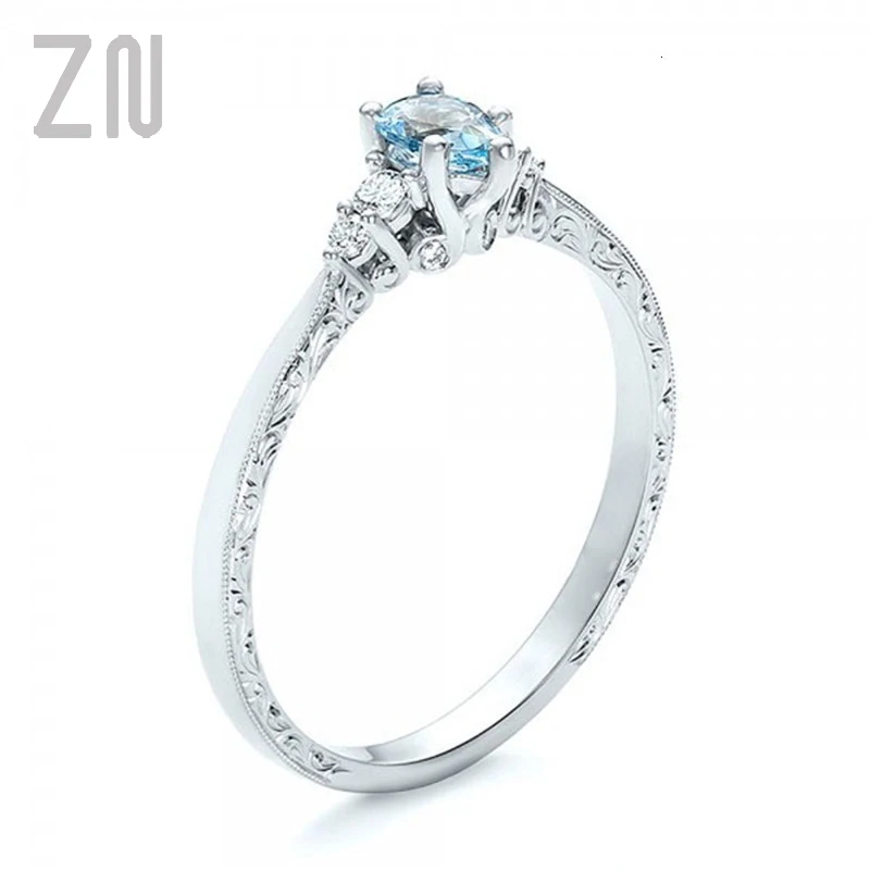 ZN Silver Plated Carving Ring Trendy Party Round Cubic Zircon Classic Rings Jewelry Woman Engagement Gift
ZN Silver Plated Carving Ring Trendy Party Round Cubic Zircon Classic Rings Jewelry Woman Engagement Gift