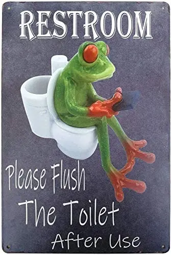 Please Flush The Toilet After Use Restroom Sign for Bar Pub Bedroom Decor Bathroom Art Wall Plaque 8X12 Inches
Please Flush The Toilet After Use Restroom Sign for Bar Pub Bedroom Decor Bathroom Art Wall Plaque 8X12 Inches