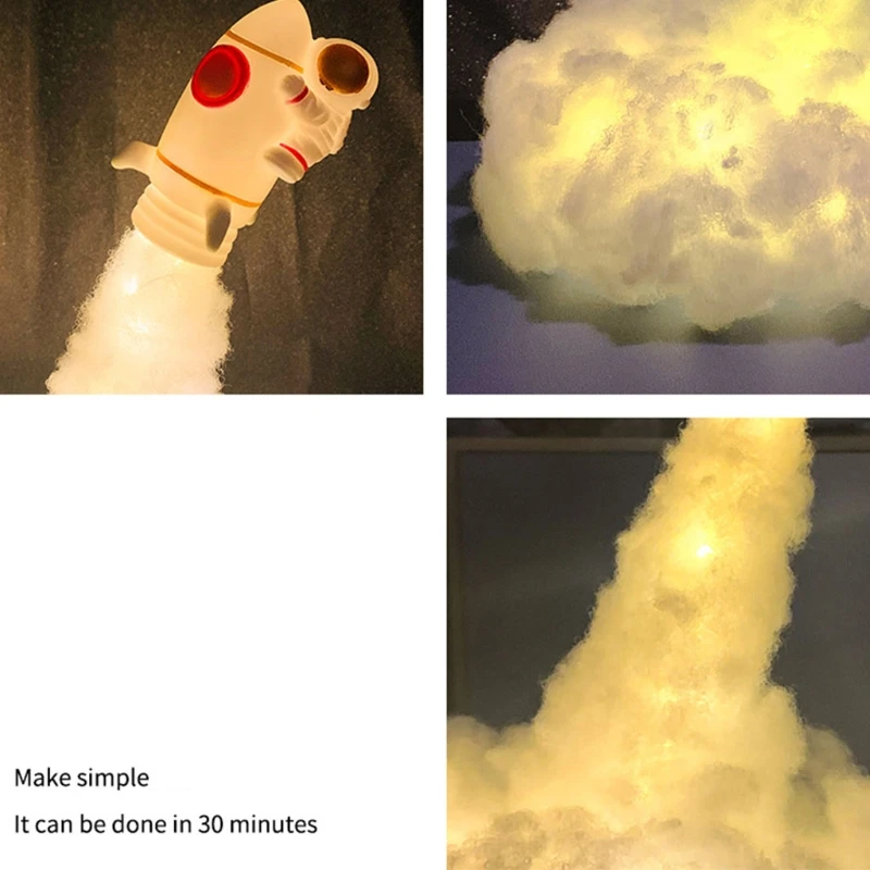 Special DIY LED Clouds Rocket Astronaut Bedside Table Lamp Children Kids Bedroom Decora Night Light Birthday Gift Craft
Special DIY LED Clouds Rocket Astronaut Bedside Table Lamp Children Kids Bedroom Decora Night Light Birthday Gift Craft