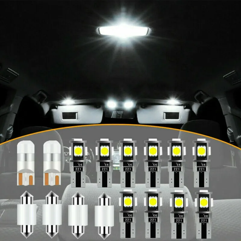 16PCS Affordable Pack White Car LED Lights Map Lights License Plate Lights Dome Lights Car Lights Accessories
16PCS Affordable Pack White Car LED Lights Map Lights License Plate Lights Dome Lights Car Lights Accessories