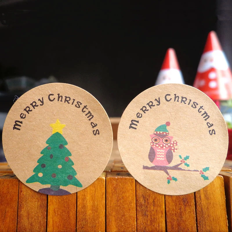 120Pcs Merry Christmas Tree Owl Handmade Cake Packaging Sealing Label Kraft Sticker Baking DIY Gift Stickers M1051
120Pcs Merry Christmas Tree Owl Handmade Cake Packaging Sealing Label Kraft Sticker Baking DIY Gift Stickers M1051