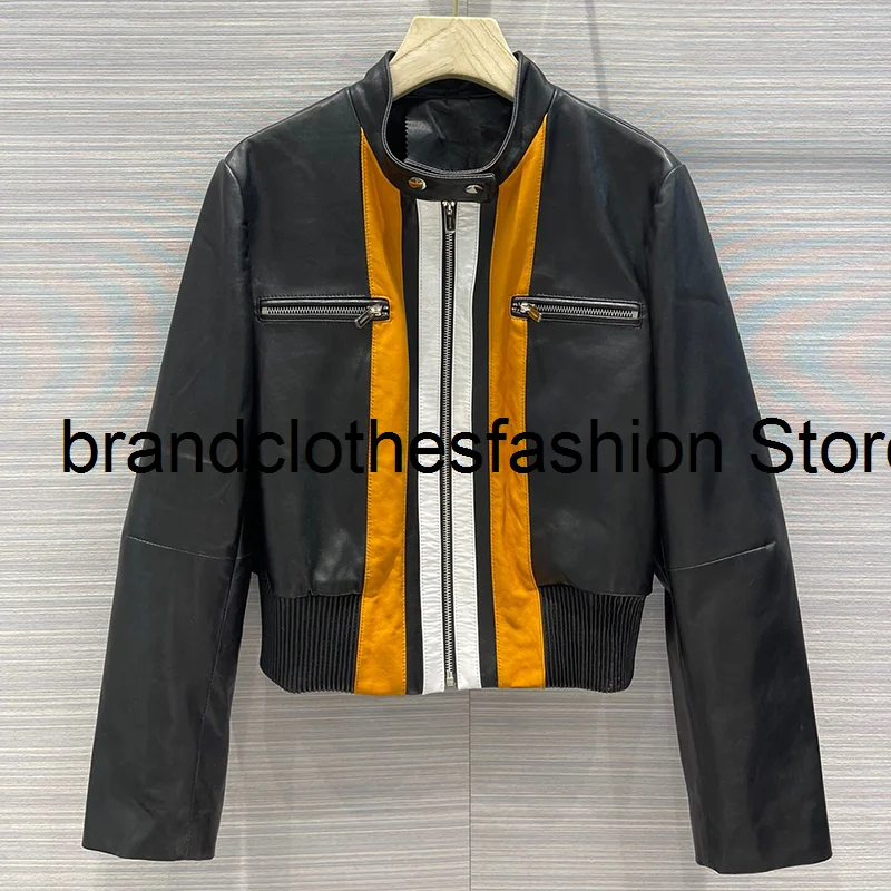 2021 New High-End Panelled Color 100% Sheepskin Jacket Women Top Quality Stand Collar Long Sleeve Zip-Up Tight Waist Coat Lady
2021 New High-End Panelled Color 100% Sheepskin Jacket Women Top Quality Stand Collar Long Sleeve Zip-Up Tight Waist Coat Lady