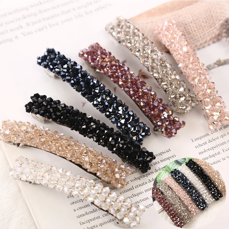 

Hair Clip Barrette Clips Women Girl Bling Crystal Rhinestone Fashion Hairpin