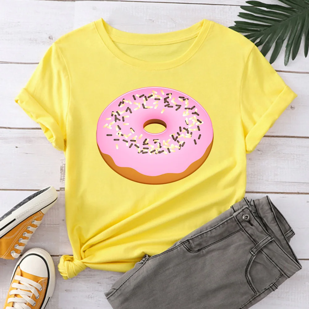 Donut Women T-shirts Casual Printed Tops Tee Summer Female T shirt Short Sleeve T shirt For Women Clothing TX9114
Donut Women T-shirts Casual Printed Tops Tee Summer Female T shirt Short Sleeve T shirt For Women Clothing TX9114