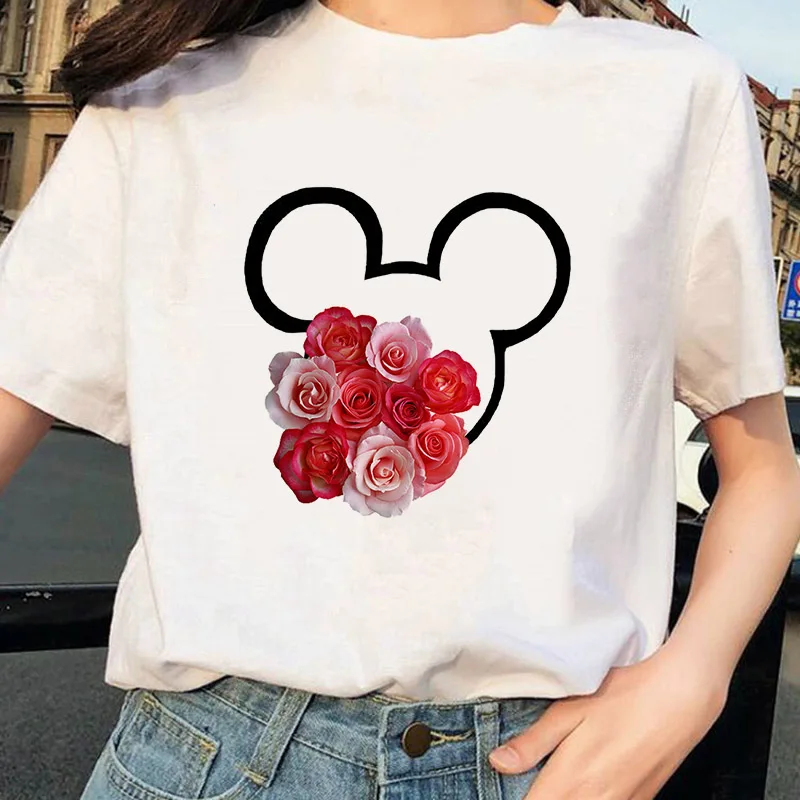 Rose Flower Mouse Summer Print Tees Goofy T-shirt Women Tops Casual Kawaii Funny Dog Mouse Couple Clothes 
Rose Flower Mouse Summer Print Tees Goofy T-shirt Women Tops Casual Kawaii Funny Dog Mouse Couple Clothes