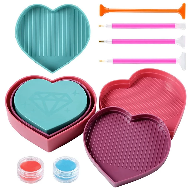 Инструмент для алмазной живописи, аксессуары Стразы, набор лотков для алмазной живописи, любовь, персик, точечная Алмазная коробка
Инструмент для алмазной живописи, аксессуары Стразы, набор лотков для алмазной живописи, любовь, персик, точечная Алмазная коробка