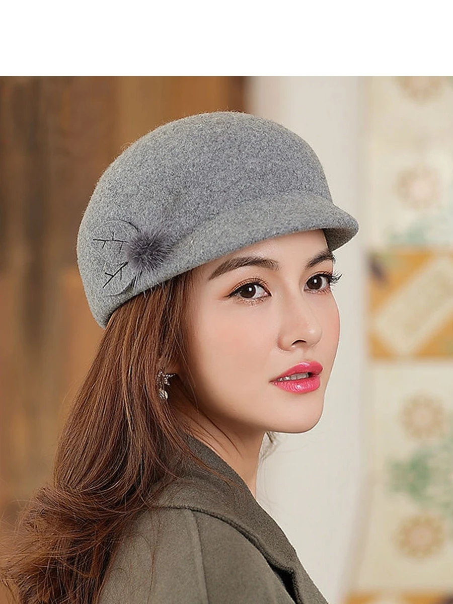 Autumn And Winter Felt Cloche Hat Mum Fedora Woman Party Fashion Octagonal Hat Lady 100% Australia Wool Newsboy Cap
Autumn And Winter Felt Cloche Hat Mum Fedora Woman Party Fashion Octagonal Hat Lady 100% Australia Wool Newsboy Cap