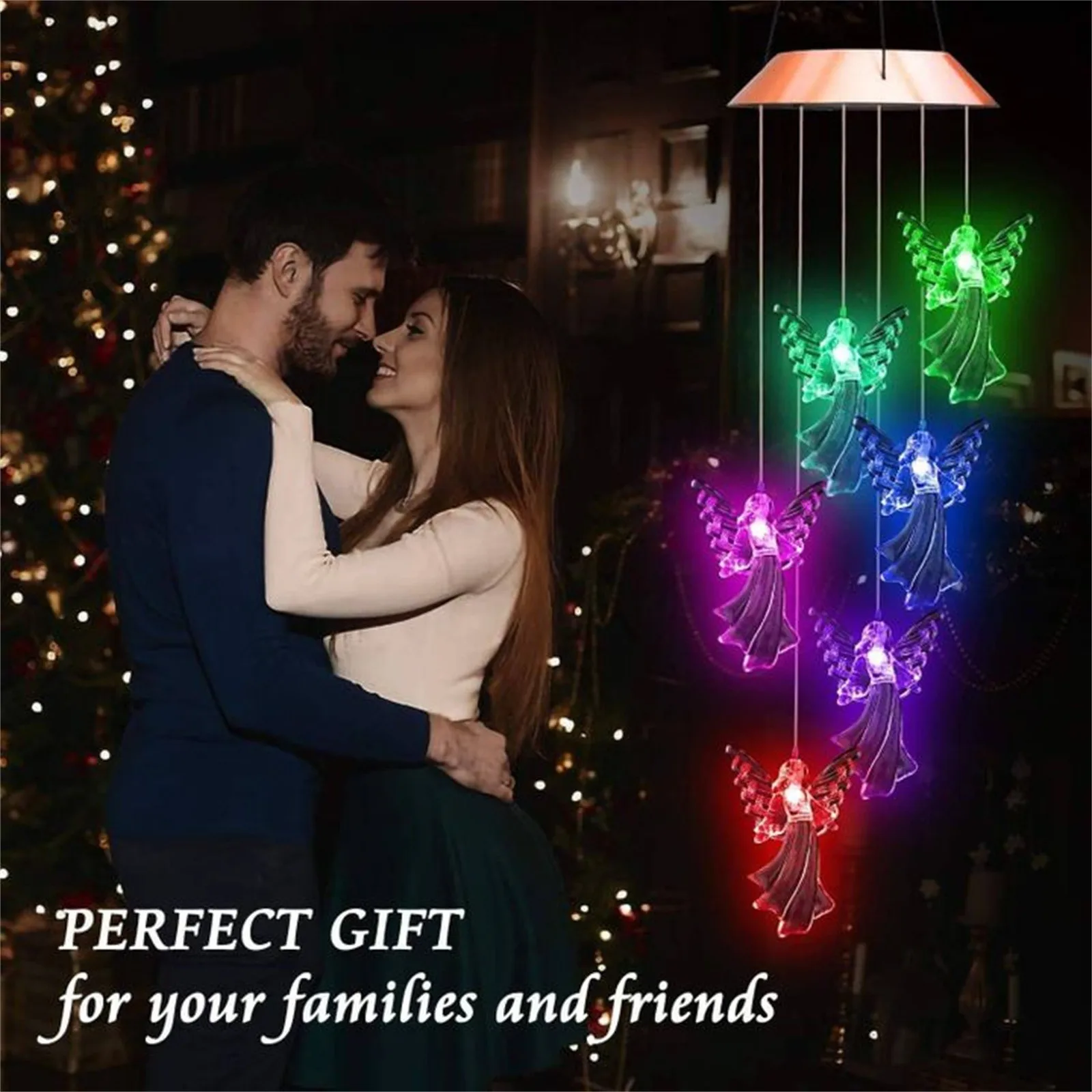 LED Colorful Solar Power outdoor Wind Chime Crystal angel shape light Waterproof Outdoor Windchime Solar Light for Garden FFT
LED Colorful Solar Power outdoor Wind Chime Crystal angel shape light Waterproof Outdoor Windchime Solar Light for Garden FFT