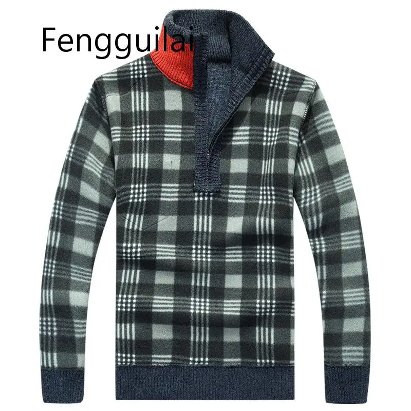 2019 Winter New Mens Fleece Sweater Fashion Zipper Stand Collar Fat Slim Thicken Casual Pullovers Men Brand Sweatercoat
2019 Winter New Mens Fleece Sweater Fashion Zipper Stand Collar Fat Slim Thicken Casual Pullovers Men Brand Sweatercoat