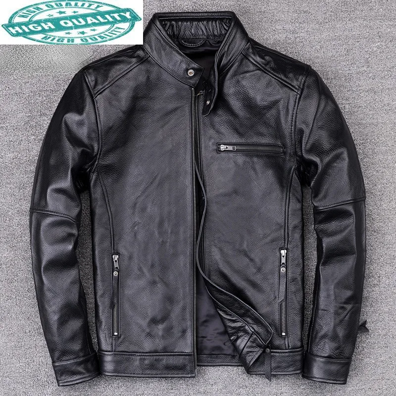 Jacket Men Vintage Style Men's Genuine Cowhide Coat Man Leather Clothes Biker Jackets Korean Veste Homme SQQ342
Jacket Men Vintage Style Men's Genuine Cowhide Coat Man Leather Clothes Biker Jackets Korean Veste Homme SQQ342