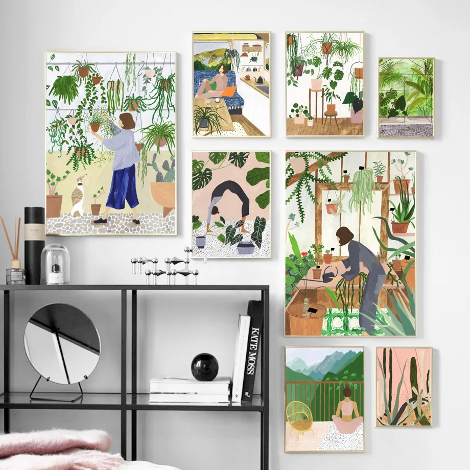 Nordic Plant Canvas Poster Girl In Garden Prints Abstract Palm Trees Leaves for Bedroom Living Room Decor
Nordic Plant Canvas Poster Girl In Garden Prints Abstract Palm Trees Leaves for Bedroom Living Room Decor
