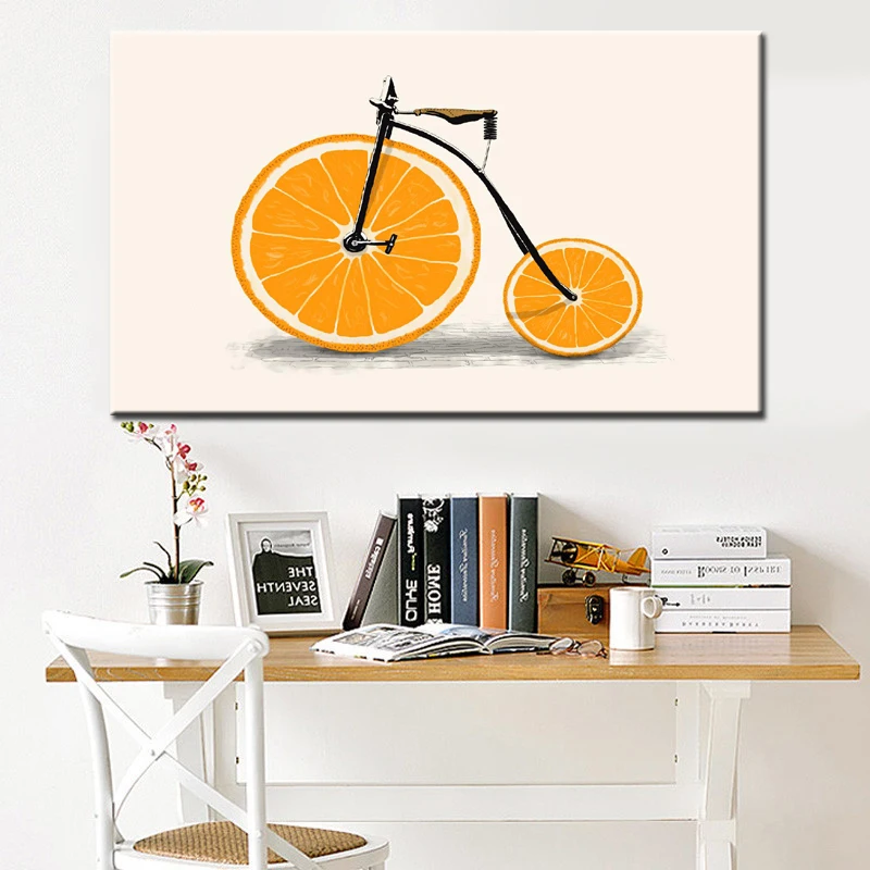 Lemon Orange Bicycle Poster Pictures Funny Fruit Wall Art Cute Canvas Interior Paintings Prints Living Room Home Decoration
Lemon Orange Bicycle Poster Pictures Funny Fruit Wall Art Cute Canvas Interior Paintings Prints Living Room Home Decoration