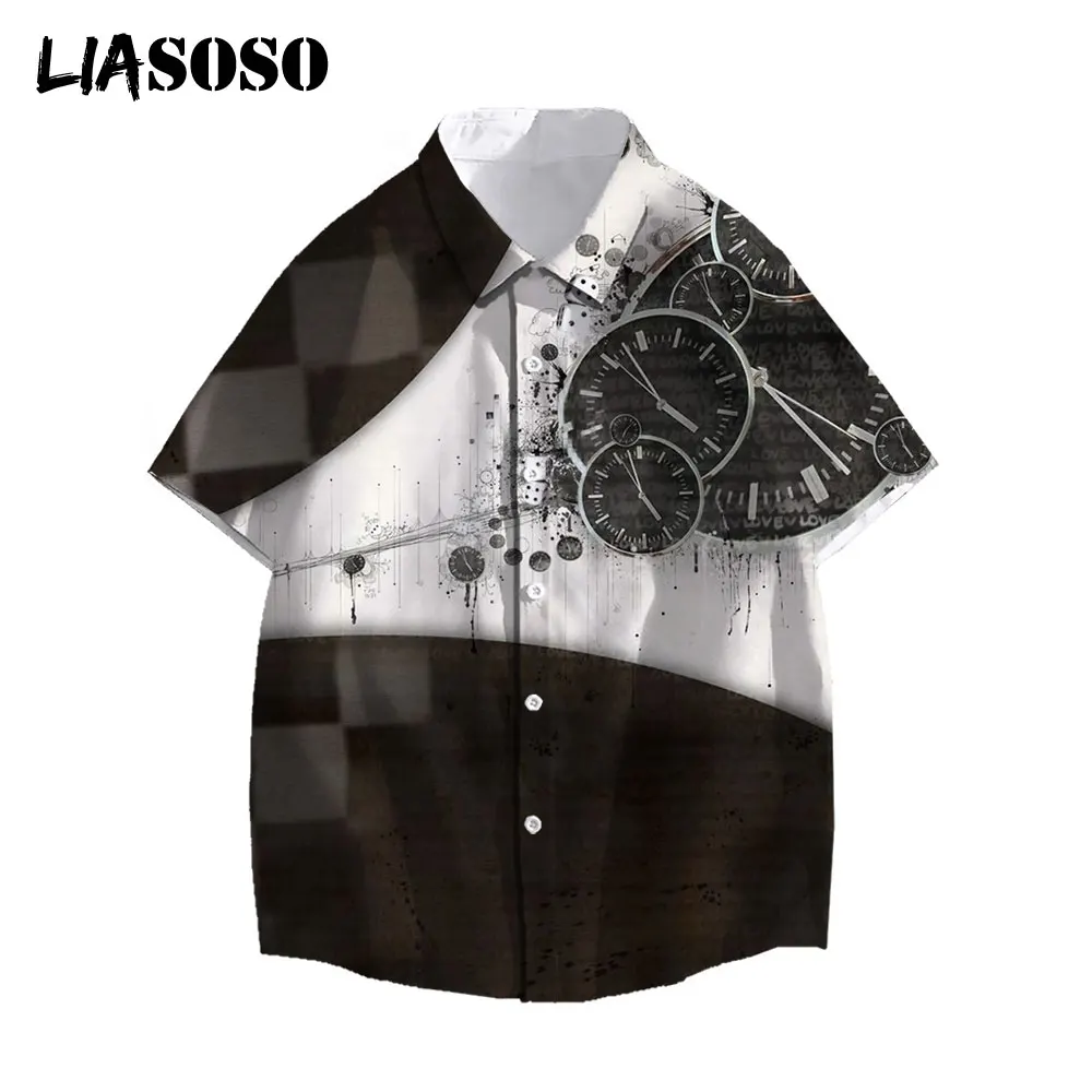 LIASOSO 2021 3D Print Summer Men Casual Shirts Hawaiian Short-Sleeve Beach Shirts Holiday Streetwear Personalized Clock Women
LIASOSO 2021 3D Print Summer Men Casual Shirts Hawaiian Short-Sleeve Beach Shirts Holiday Streetwear Personalized Clock Women