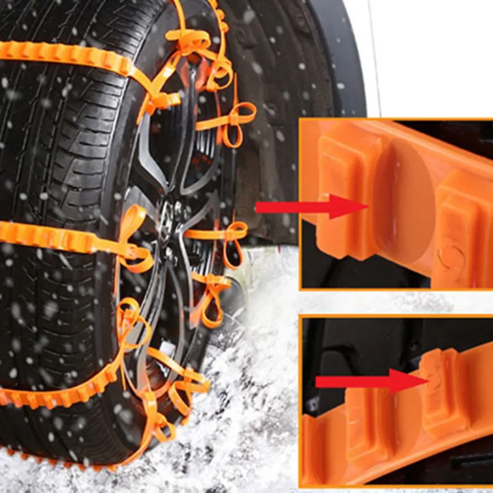 10PCS / SET Universal Anti-Slip Design Car SUV Plastic Winter Tires Wheels Snow Chains For Durable Car-Styling Snow Chains
10PCS / SET Universal Anti-Slip Design Car SUV Plastic Winter Tires Wheels Snow Chains For Durable Car-Styling Snow Chains