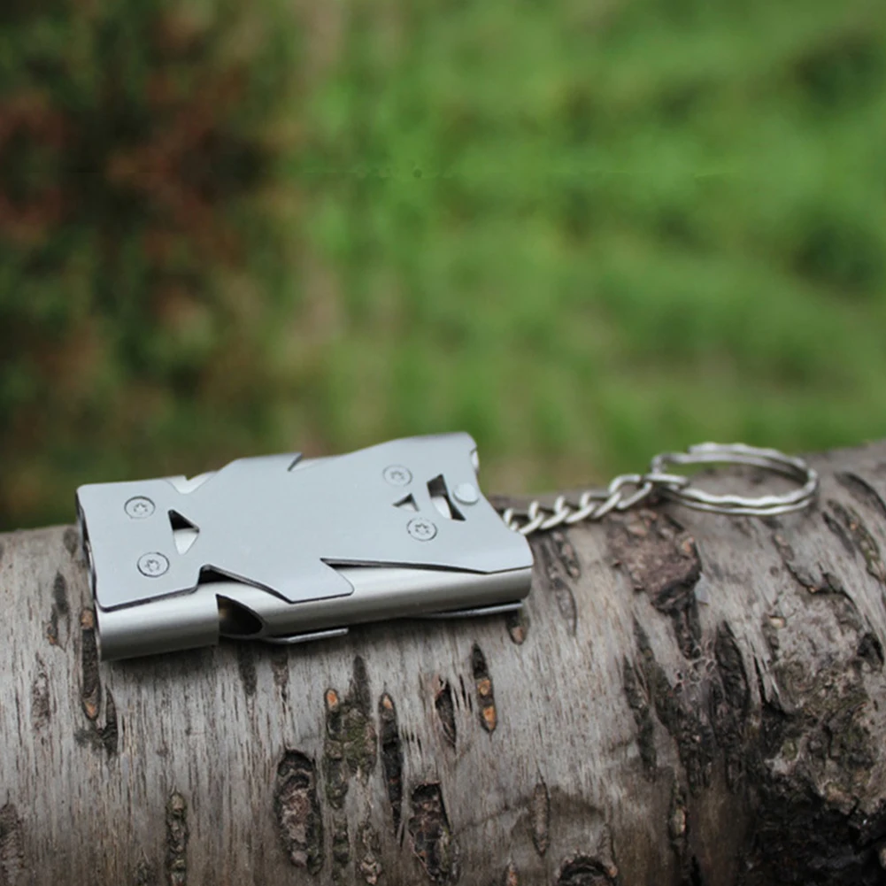 Stainless Steel Loud Whistle Outdoor Camping Emergency Survival Keychain Whistle Travelling Easy Carrying Durable Parts
Stainless Steel Loud Whistle Outdoor Camping Emergency Survival Keychain Whistle Travelling Easy Carrying Durable Parts