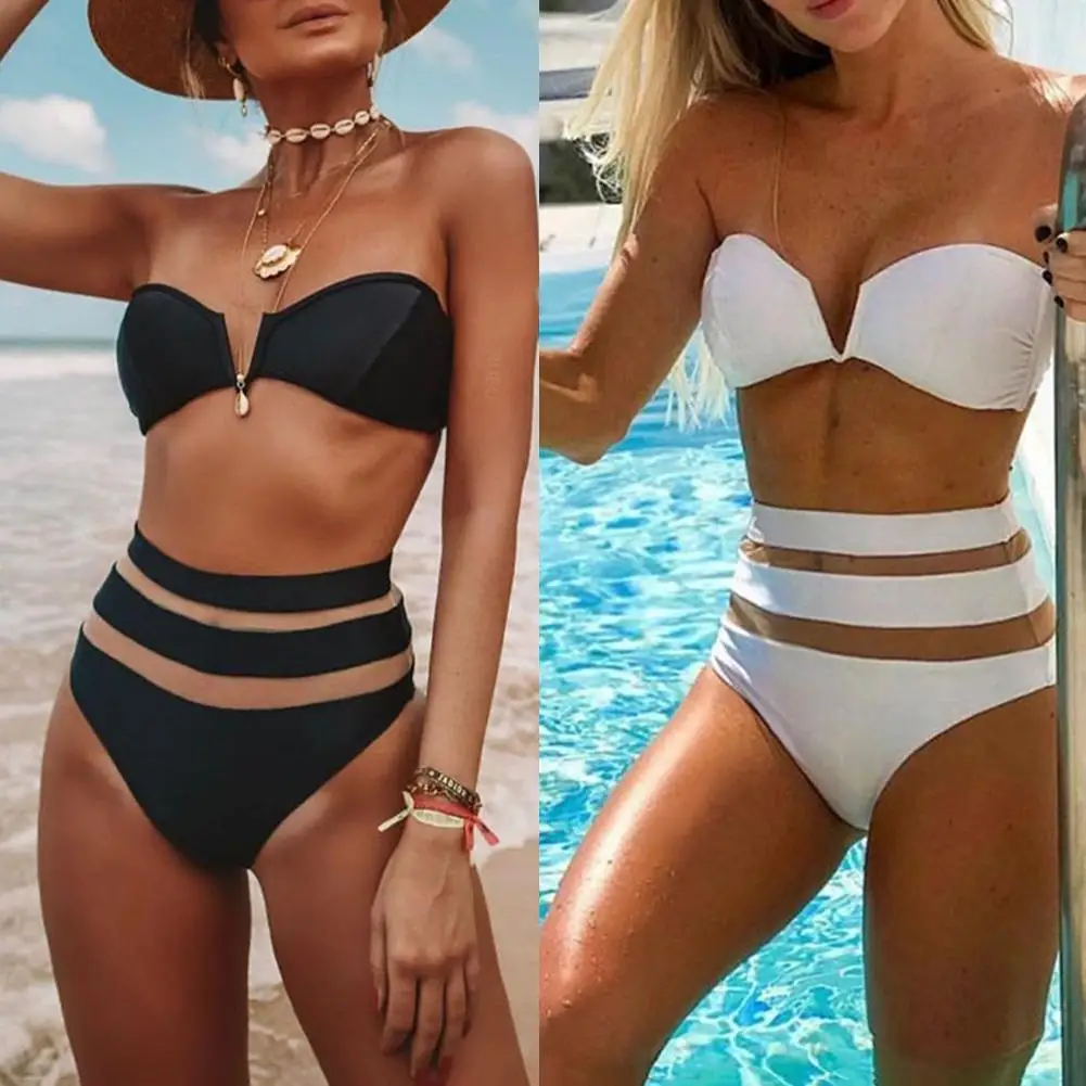 2Pcs Women Sexy Padded Bra High Waist Mesh Briefs Bikini Set Swimwear Romantic beach comfortable cool swimsuit
2Pcs Women Sexy Padded Bra High Waist Mesh Briefs Bikini Set Swimwear Romantic beach comfortable cool swimsuit