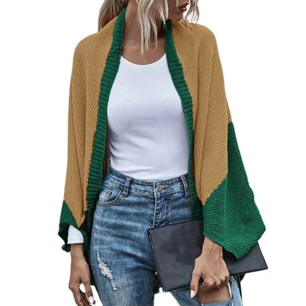 Women Cardigan Long Sleeve Fashion Jumpers Batwing Sleeve Color Block Shawl Ladies Casual Cardigan Coat Autumn Loose Streetwear
Women Cardigan Long Sleeve Fashion Jumpers Batwing Sleeve Color Block Shawl Ladies Casual Cardigan Coat Autumn Loose Streetwear