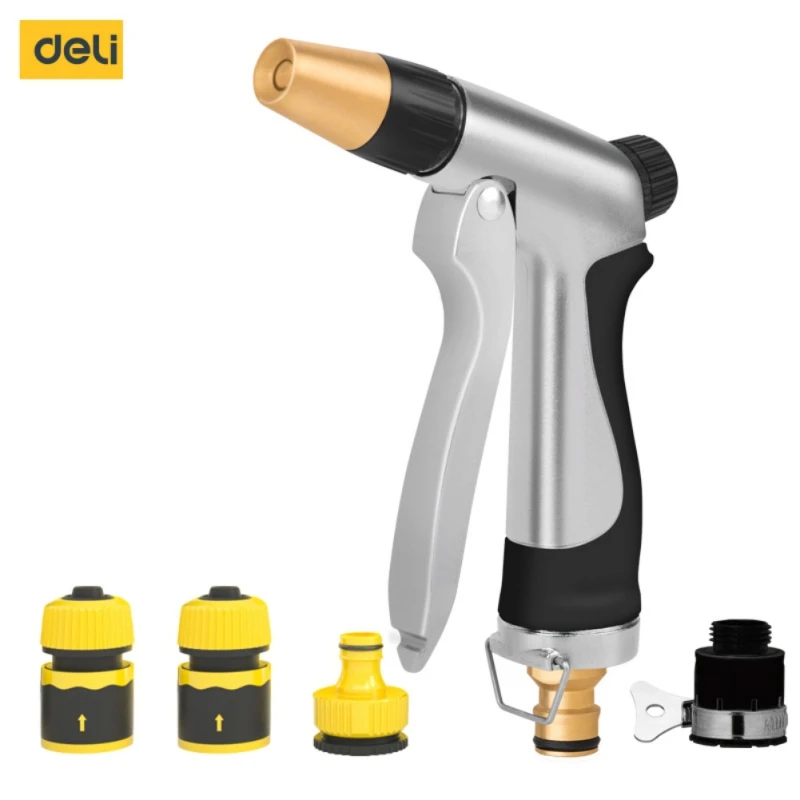 High pressure washer All-copper plating local gold plus long rod car wash water gun Household car washer brush car watergun 5pcs
High pressure washer All-copper plating local gold plus long rod car wash water gun Household car washer brush car watergun 5pcs