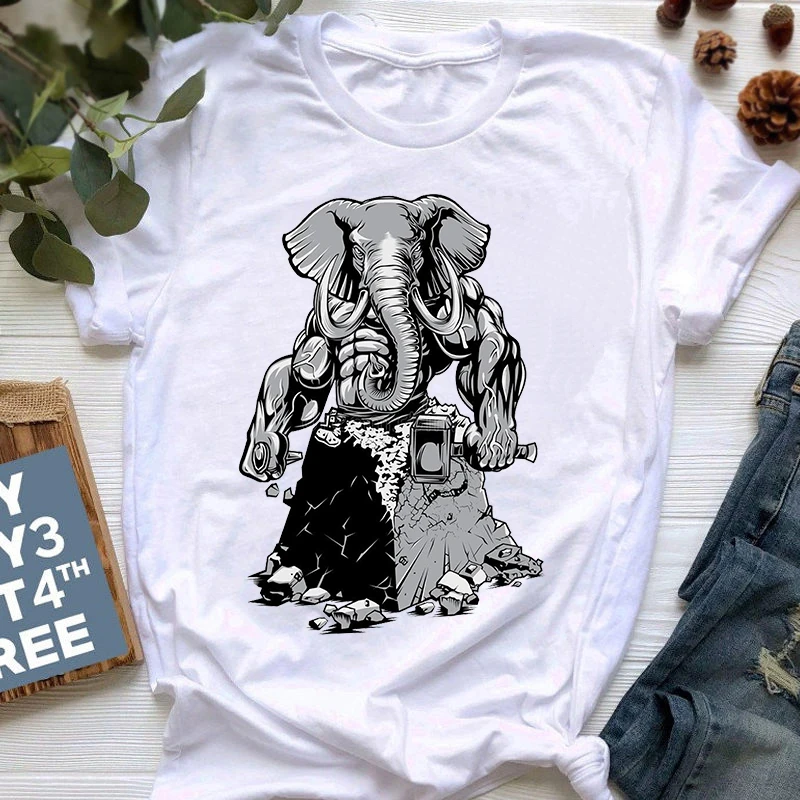 Women's T-shirt Elephant Print Women's T-shirt Park Collar Oversized Ladies Top T-shirt Fashion Graphic T-shirt Clothing Women
Women's T-shirt Elephant Print Women's T-shirt Park Collar Oversized Ladies Top T-shirt Fashion Graphic T-shirt Clothing Women
