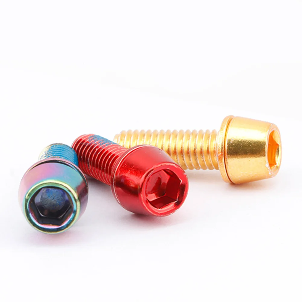 Hot Sale Electroplating Bicycle disc brake screws Anti-loosening 6Pcs Stainless steel Accessories 24*9.8mm
Hot Sale Electroplating Bicycle disc brake screws Anti-loosening 6Pcs Stainless steel Accessories 24*9.8mm