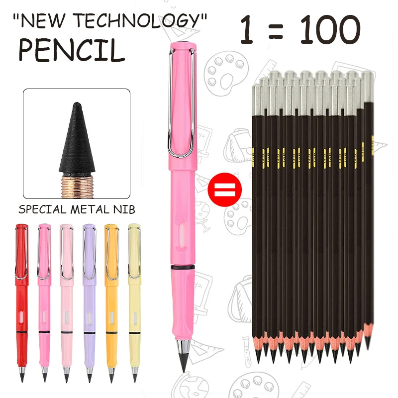 Unlimited Writing Eternal Pencil Environmentally Friendly No Ink Pen School Supplies Sketch Painting Tool Kids Novelty Gifts
Unlimited Writing Eternal Pencil Environmentally Friendly No Ink Pen School Supplies Sketch Painting Tool Kids Novelty Gifts
