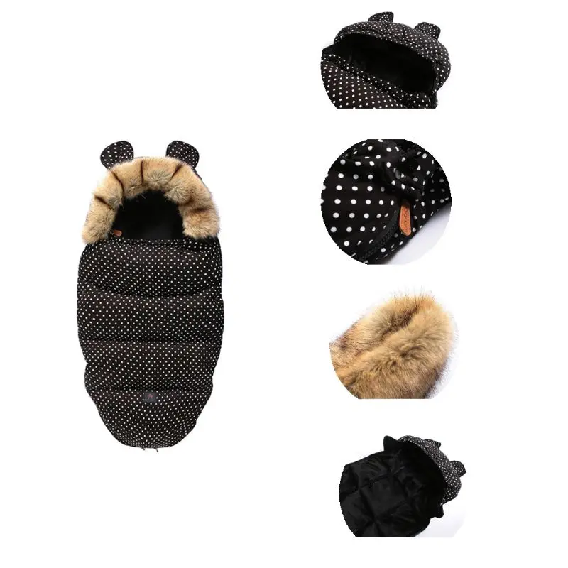 Baby Stroller Sleeping Bag Warm Anti-Kicking Footmuff with Removable Faux Fur 19QF 
Baby Stroller Sleeping Bag Warm Anti-Kicking Footmuff with Removable Faux Fur 19QF