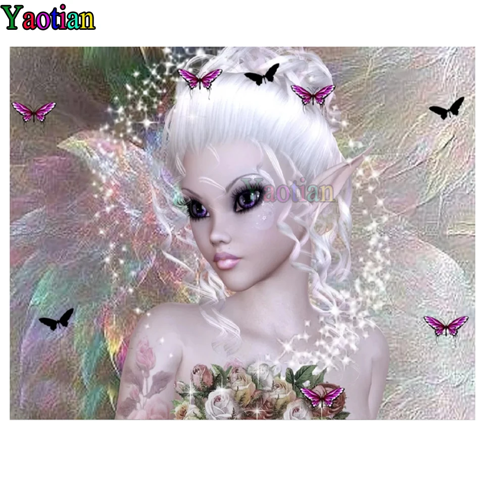 DIY Diamond Painting Butterfly Fairy diamond Embroidery 5d mosaic Diamond cartoon elf needlework cross stitch girl room decor
DIY Diamond Painting Butterfly Fairy diamond Embroidery 5d mosaic Diamond cartoon elf needlework cross stitch girl room decor