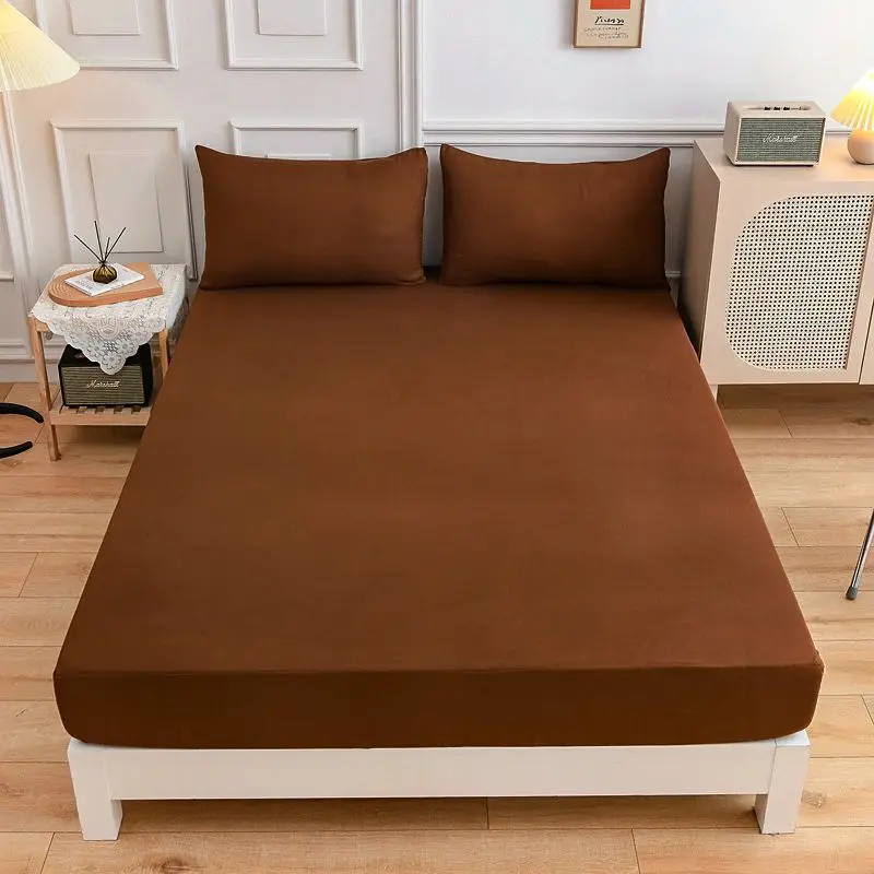 Home Bed linen 100% polyester Elastic fitted sheet Reactive dyeing Linens simple bed sheet Bed cover sheets Bedspread on the bed
Home Bed linen 100% polyester Elastic fitted sheet Reactive dyeing Linens simple bed sheet Bed cover sheets Bedspread on the bed