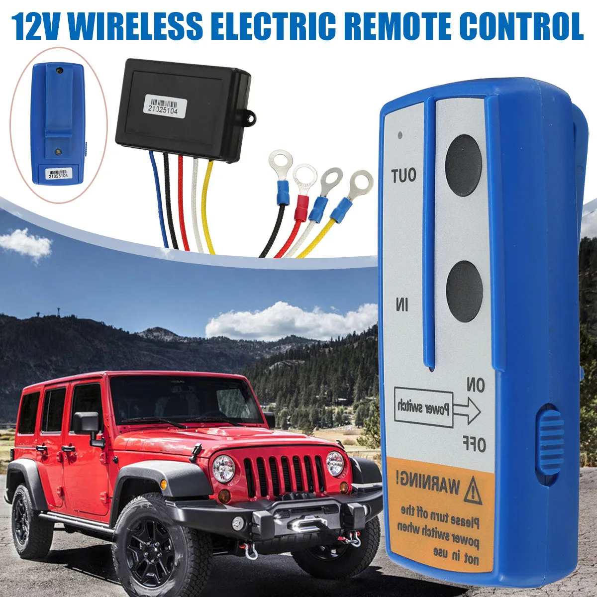 12V Car Wireless Winch Electric Remote Control With Manual Transmitter Set Truck ATV SUV Truck Vehicle Trailer Kit
12V Car Wireless Winch Electric Remote Control With Manual Transmitter Set Truck ATV SUV Truck Vehicle Trailer Kit