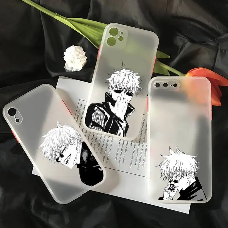 Jujutsu Kaisen Gojo Satoru Anime Phone Case matte transparent For iphone 7 8 11 12 plus mini x xs xr pro max cover 
Jujutsu Kaisen Gojo Satoru Anime Phone Case matte transparent For iphone 7 8 11 12 plus mini x xs xr pro max cover
