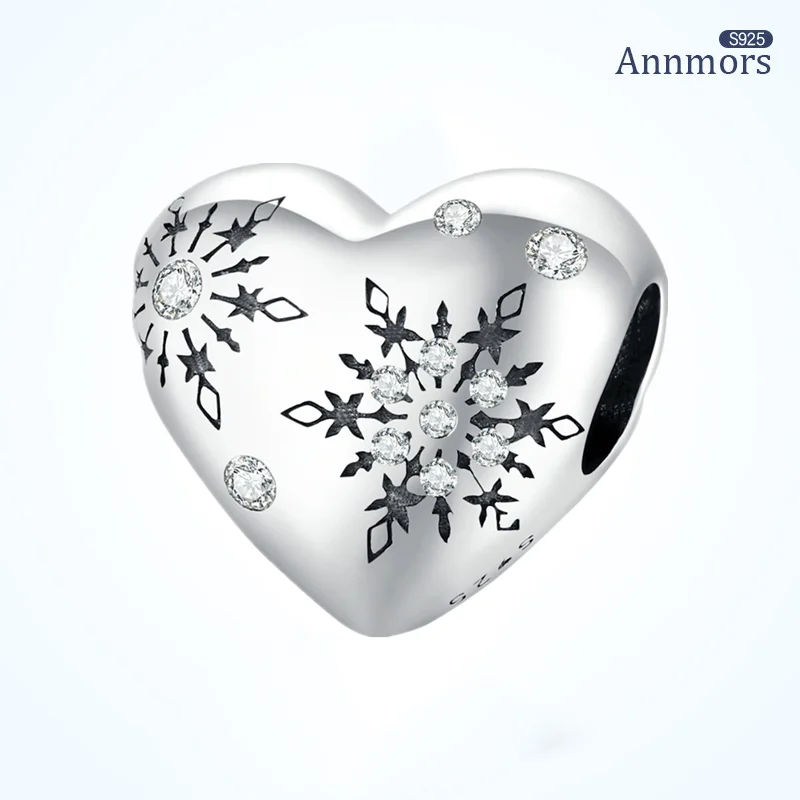 3D Snowflake Pendant Zircon Pattern Silver Plating Fits Original Bracele Charms Heart Shaped Bangle Christmas Beads
3D Snowflake Pendant Zircon Pattern Silver Plating Fits Original Bracele Charms Heart Shaped Bangle Christmas Beads