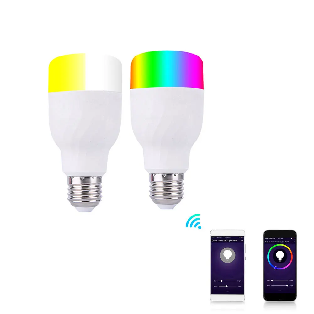 WiFi LED Smart Light Bulb Neon Changing Lamp Controlled Lamp Working With Cellphone App WiFi Smart Light Home Lighting
WiFi LED Smart Light Bulb Neon Changing Lamp Controlled Lamp Working With Cellphone App WiFi Smart Light Home Lighting