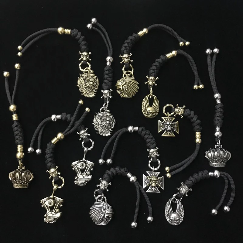 Solid Brass Key Ring Chain Car Key Pendant Punk Motorcycle Keychain For Kawasaki Harley Honda Any Motorcycle 
Solid Brass Key Ring Chain Car Key Pendant Punk Motorcycle Keychain For Kawasaki Harley Honda Any Motorcycle