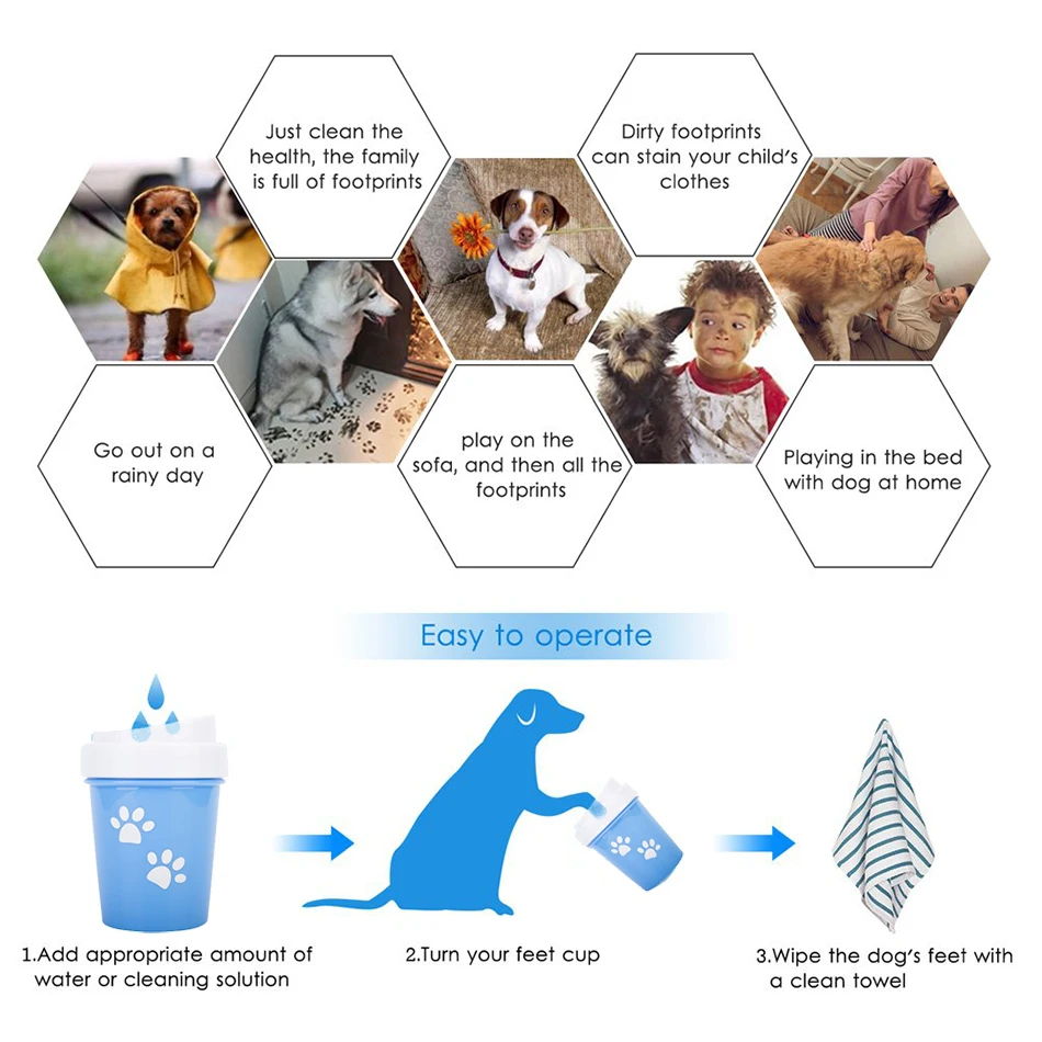 Dog Paw Cleaner Cup for Small Large Dogs Pet Feet Washer Portable Pet Cat Dirty Paw Cleaning Cup Soft Silicone Foot Wash Tool
Dog Paw Cleaner Cup for Small Large Dogs Pet Feet Washer Portable Pet Cat Dirty Paw Cleaning Cup Soft Silicone Foot Wash Tool