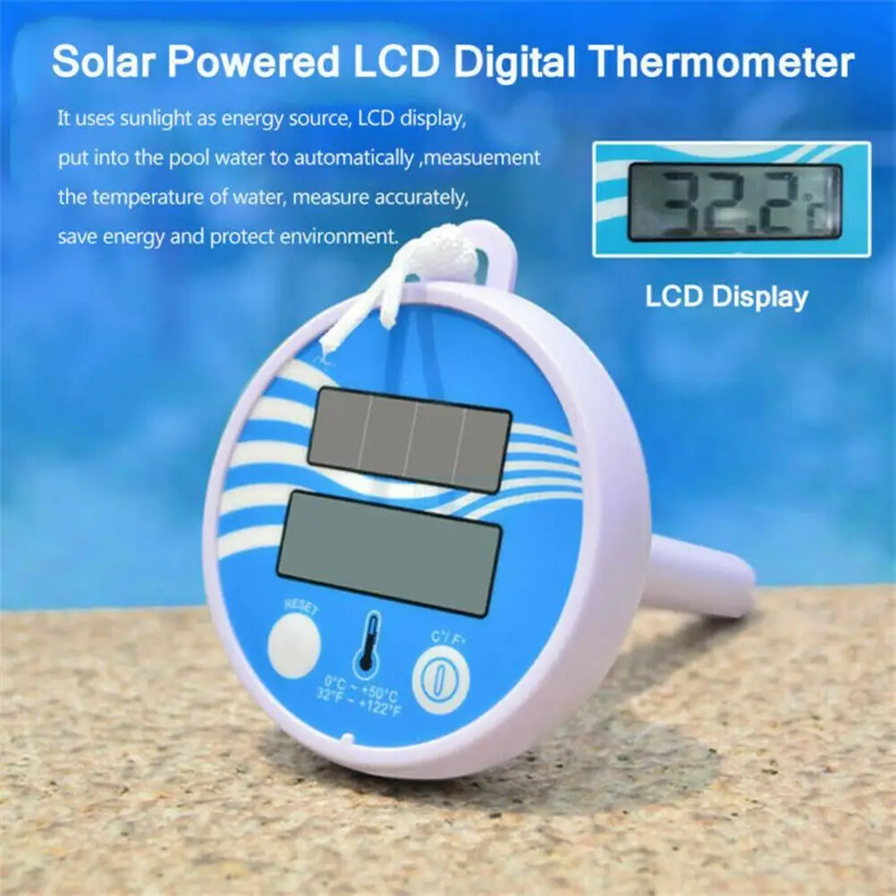 Wireless Swimming Pool Thermometer Digital Floating Pool and Spa Thermometer for Outdoor and Indoor Water Pools Spas
Wireless Swimming Pool Thermometer Digital Floating Pool and Spa Thermometer for Outdoor and Indoor Water Pools Spas