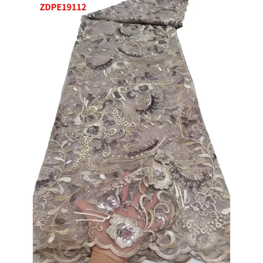 High Class French Mesh Net Lace Fabric African Nigeria Senior sequins Party Dress ZDPE19112
High Class French Mesh Net Lace Fabric African Nigeria Senior sequins Party Dress ZDPE19112