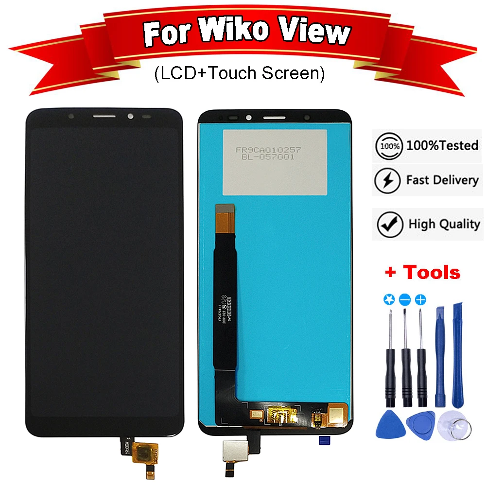 Кожаный чехол бумажник для Wiko вид ЖК дисплей Дисплей и сенсорный экран Экран 5 7
