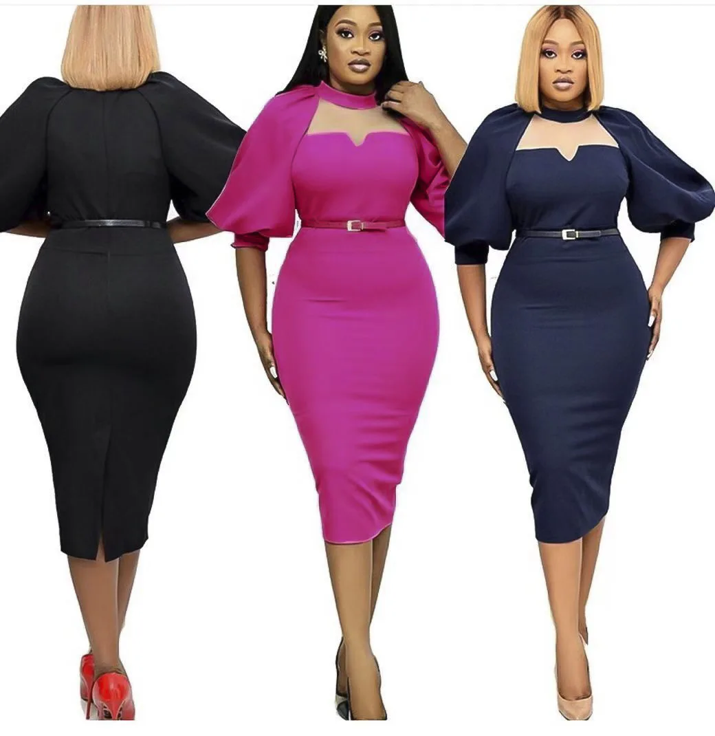Summer Sexy 2021 New Arrival Women Short Sleeve Solid Color O-neck Dress African Dresses for Women African Clothes for Women
Summer Sexy 2021 New Arrival Women Short Sleeve Solid Color O-neck Dress African Dresses for Women African Clothes for Women